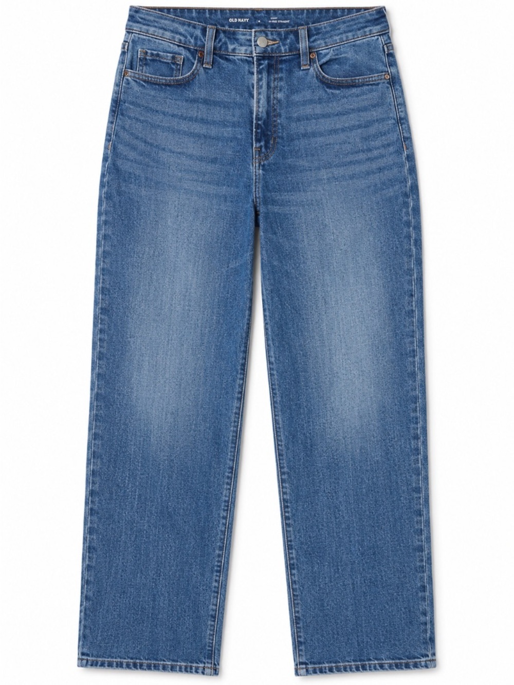 Old Navy • Hi-Rise • Curvy • OG Straight • Medium Blue Wash - Picture 1 of 4
